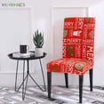 thumbnail image 3 of BadPiggies 4PCS Stretch Removable Washable Dining Room Chair Protector Slipcovers Christmas Decoration/Home Decor Dining Room Seat Covers, 3 of 9