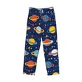 thumbnail image 6 of Uemuo Planets and Stars Pattern Men's Wide Leg Palazzo Lounge Pants with Pockets Light Weight Loose Comfy Casual Pajama Pants-XX-Large, 6 of 9