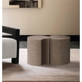 thumbnail image 2 of Meridian Furniture Dimple 2 Piece Taupe Terrazzo Pattern Iron Metal End Table, 2 of 5