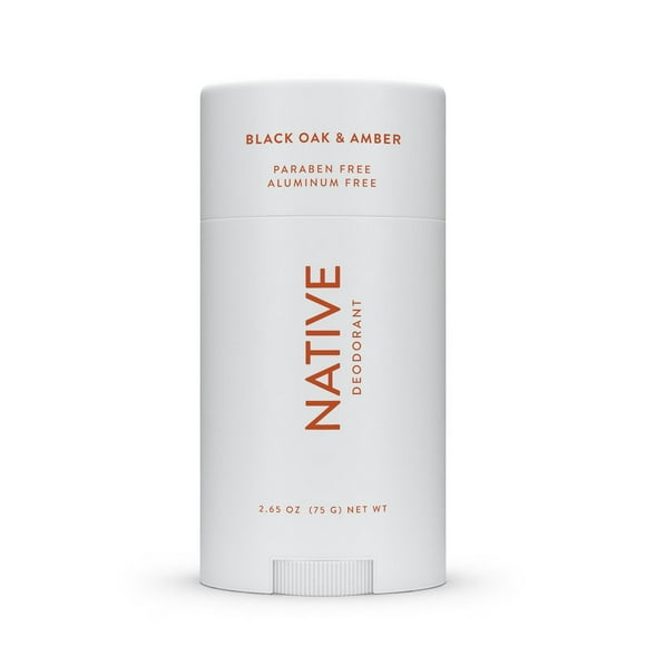 Native Natural Deodorant, Black Oak & Amber, Aluminum Free, 75g