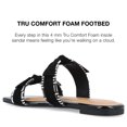 thumbnail image 4 of Journee Collection Womens Ireanna Tru Comfort Foam Slip On Slide Flat Sandals, 4 of 6