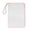 Pink, variant on Mesh File Bags with Zipper and Handle, Document Organizer Folder with Clamp, Transparent PP Portfolio for School, Office, and Travel Storage