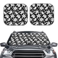 thumbnail image 6 of Lsque Lilies Flowers 2 PCS Windshield Sun Shade | CarFoldable Window Covers | Car Accessories Reflect UV for Universal Cars SUV Truck | Small, 6 of 7