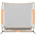 thumbnail image 3 of Pemberly Row 84.6"x42.1"x85" Polyester Golf Practice Net in Black and Orange, 3 of 10
