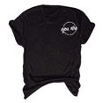 thumbnail image 3 of B91xZ Tunique pour Femmes Col Rond T-Shirt à Manches Courtes, Noir S, 3 of 3