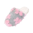 thumbnail image 2 of JUSLIO Slippers for Women Fuzzy Plush Flat Sole Non Slip Indoor House Slippers Closed Toe Slide Slippers, 2 of 7