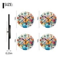 thumbnail image 2 of Modern Wall Clock Battery Operated Analog Clock with Quality Quartz Non-Ticking,Decorative for Kitchen-Abstract Floral Daisy Watercolor Spring Flower(12inch), 2 of 4