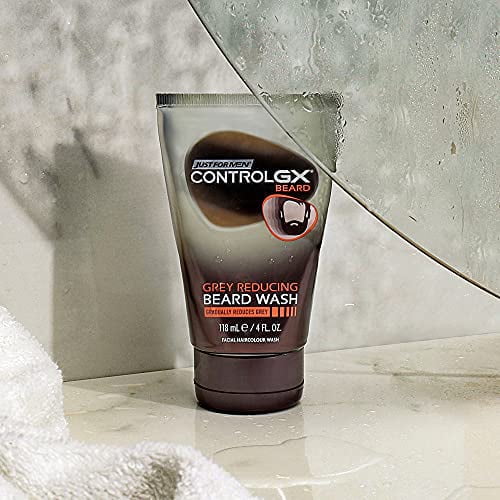 Just For Men Control GX Gradual Grey Reducing Beard Hair Wash 4 oz, 3 Pack