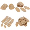 thumbnail image 1 of 80x de Recortes de en apariencia de Maciza Sin Terminar Etiquetas de Bricolaje Modelado Macarena Manualidades con Piezas de Madera Natural, 1 of 8