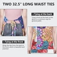 thumbnail image 6 of Mandala Pioneer Flower Collage Apron-Garden Aprons for Women with Pockets-Cotton Linen Waterproof Kitchen Cooking Gardening Aprons Adjustable for Kitchen,Cooking,BBQ and Salon 33x27 Inch, 6 of 7