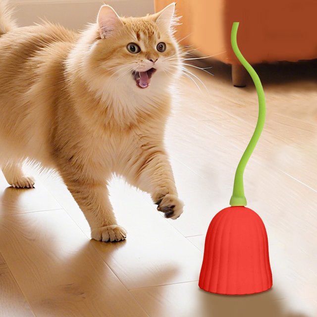 WIFKLSIIPG Cat Teaser USB Cat Interactive Rotating for Indoor Cats