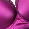 thumbnail image 3 of Victoria's Secret Bombshell Adds-2-Cups Raspberry Cooler Satin Corset Bra Top 36D NWT, 3 of 3
