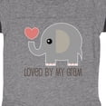 thumbnail image 3 of Inktastic Loved by My Gram Grandchild Boys or Girls Baby Bodysuit, 3 of 4