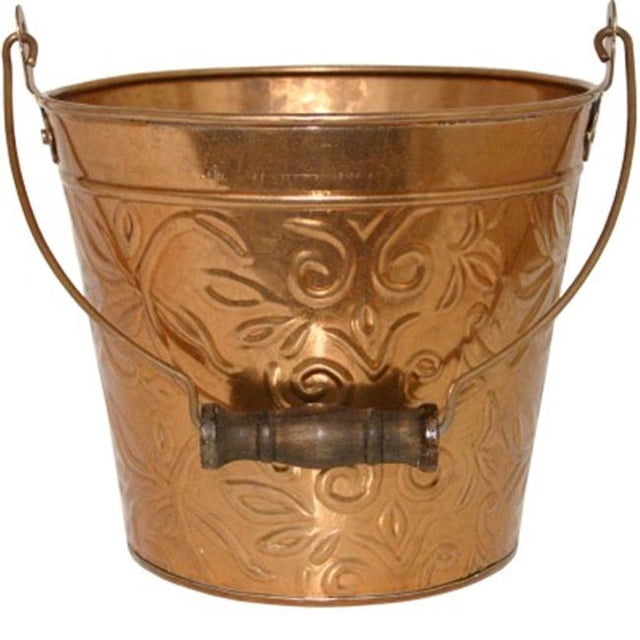 8 in. Floral Planter, Copper