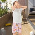 thumbnail image 5 of BZSMCE Adjustable Drawstring Casual Shorts With Fox Rabbit Pattern Pattern, 5 of 9