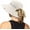 Beige, variant on Women's Outdoor UV-Protection-Foldable Sun-Hats Mesh Wide-Brim Beach Fishing Hat with Ponytail-Hole 