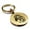 Gold, variant on Stainless Steel Tribal Leo Zodiac (Lion) Round Medallion Keychain Circle Ring
