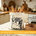 thumbnail image 5 of 2 Pack Beeswax Bread Bags for Sourdough, Reusable Cotton Linen Bread Storage Bags for Homemade Bread, XL 17'' x 13'' Freezer Safe, 5 of 5