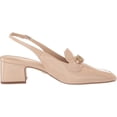 thumbnail image 6 of Sam Edelman Teana Chai Latte Slingback Squared Toe Block Heeled Classic Pumps (Chai Latte, 5), 6 of 6