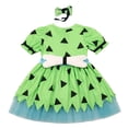 thumbnail image 6 of mgoYE Toddler Baby Girls Princess Halloween Outfit for Baby Girl Dress With Headband 6-12 Months, 6 of 9