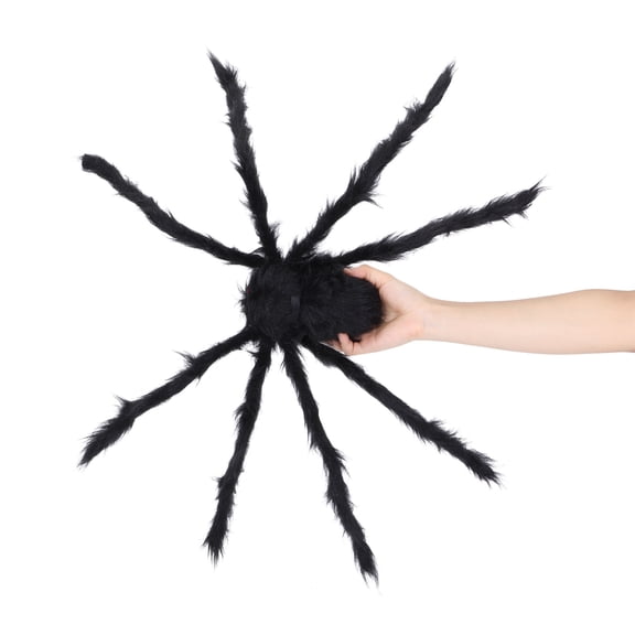 29.5" Halloween Spider Decorations Red Eyes Bendable Long Legs Fake Spider for Indoor Outdoor Haunted House Yard Garden