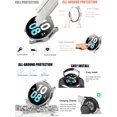 thumbnail image 5 of 4pcs Sporty Casual Series Silver + Black + Transparent + Powder Matte Anti-Scratch Anti-Slip Wearable Pc & Hardened Glass Screen Protector Integrated Watch Protective Case Compatible With Samsung Gala, 5 of 5