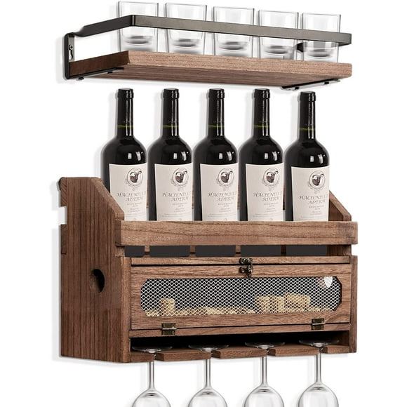 Wall Mounted Wine Glass Rack