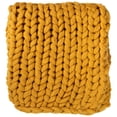 thumbnail image 5 of Northlight Cable Knit Plush Textured Throw Blanket - 50 x 60 - Mustard Yellow, 5 of 7