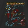 thumbnail image 2 of Girl's Marvel Spider-Man: No Way Home Slinging Cover  Graphic Tee Black Large, 2 of 4