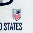 thumbnail image 4 of Icon Sports U.S. Soccer USMNT Adult Mens Game Day Poly Shirt - FREQUENCY Design, Small, 4 of 5