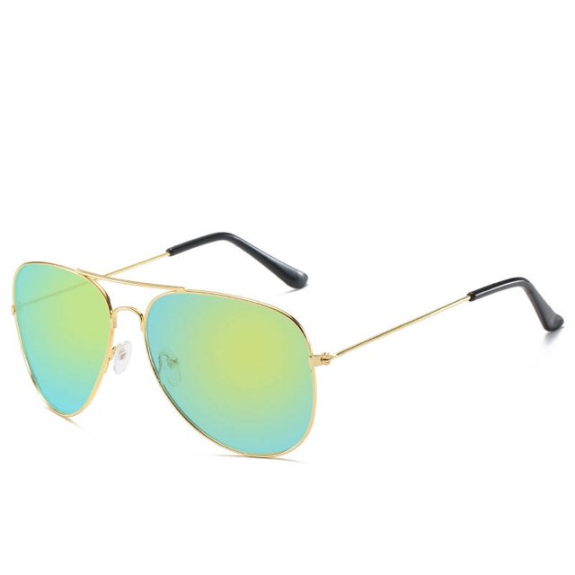 Gafas de sol clásicas unisex para conductor, gafas de metal, máscara de color, gafas de sol de moda