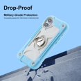 thumbnail image 2 of Compatible con iPhone 16 Funda de 6.1 pulgadas con soporte de anillo, protección contra caídas de grado militar, carcasa resistente de cuerpo completo, funda protectora duradera 3 en 1 para iPhone 16, 2 of 6