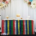thumbnail image 4 of PMU Fringe Table Skirt (Multicolor) 9 ft x 29 inches Pkg/1, 4 of 7