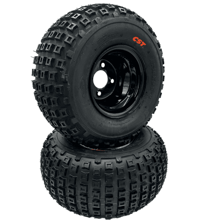 Set of 2 - 18x9.50-8 Knobby Wheel Assembly