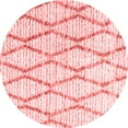 thumbnail image 1 of Ahgly Company Indoor Round Trellis Red Modern Area Rugs, 3' Round, 1 of 4