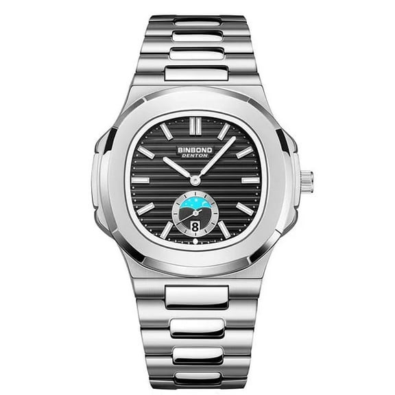 Explojoy Men's Luxury Quartz Watch – Waterproof Stainless Steel with Luminous Dial
