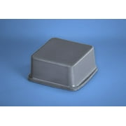 Self-Stick Square Rubber Bumper Pads .780" x .380" - 25 pack - BS04 Gray