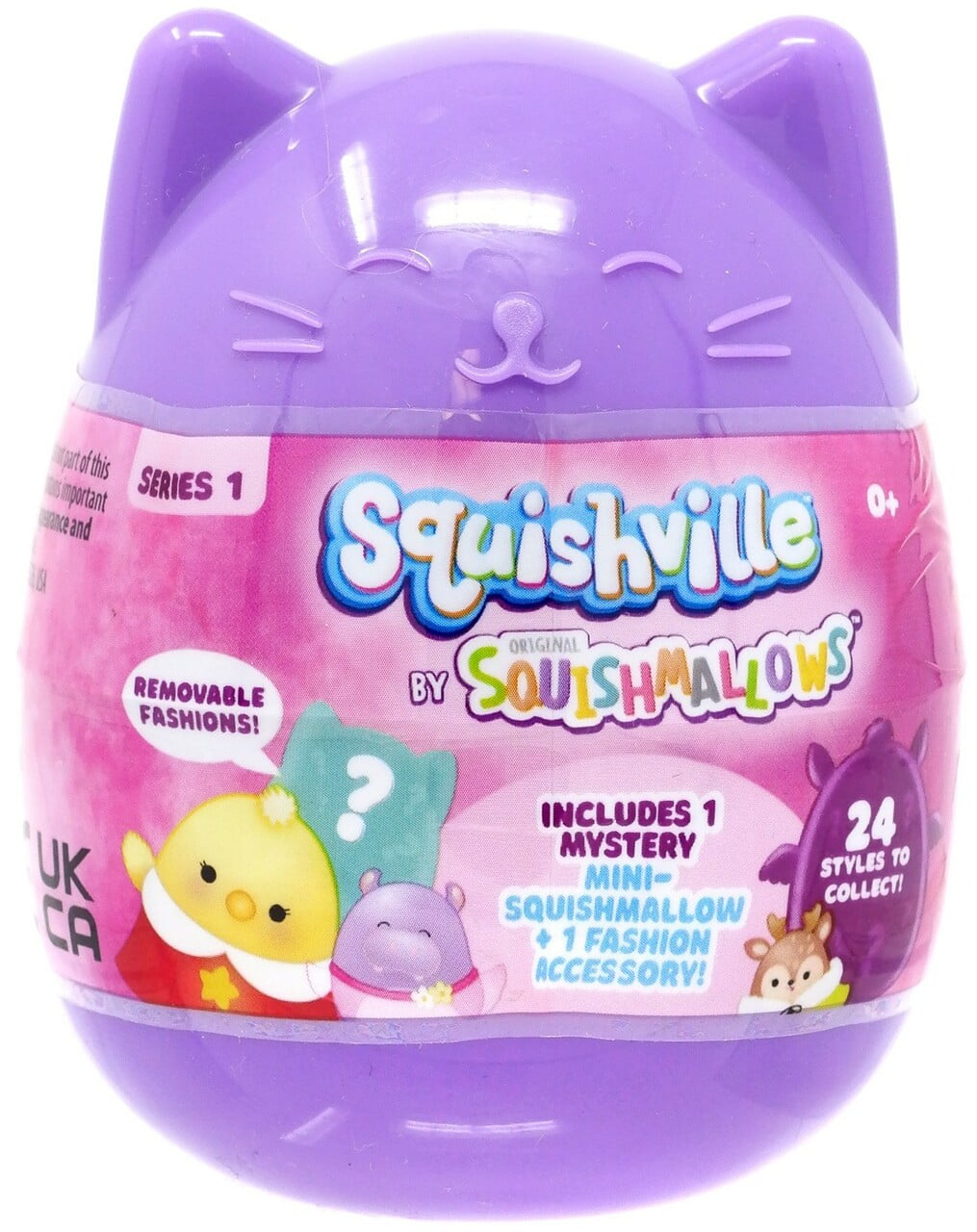 Squishmallows Squishville Fat Hair Series 1 Mystery Mini 12' Plush Toy