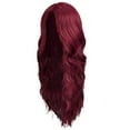 thumbnail image 2 of Stylish 26-Inch Black Wig - Middle Part Curly Wavy Wig, Heat-Resistant Synthetic, Lightweight, Natural Looking, Cosplay, Daily Use, Women's Fashion, Holiday, Christmas, Thanksgiving, Adjustable Fit, 2 of 9