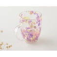 thumbnail image 2 of Dried Flower Double Wall Glass Cup, Aesthetic Flowers Coffee Mugs, Cute Insulated Tea Cups with Handle Heat Resistant for Women, Ideal for Birthday Mother's Day, Perfect for Wife Mom Friend (rainbow), 2 of 6
