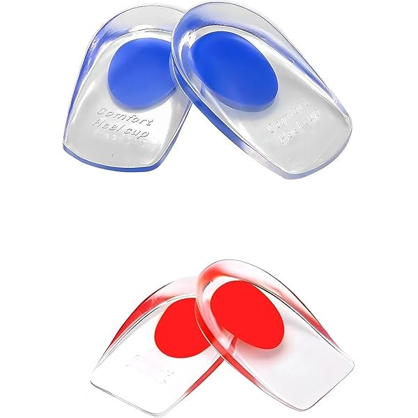 Chenchen Gel Heel Cup for Plantar Fasciitis,Heel Cups for Heel Pain Bone Spur Pain and Achilles Tendon Treatment Foot Comfort Support Protectors for Women and Men(2 Pairs)