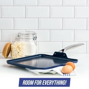 Blue Diamond 11″ Ceramic Nonstick Griddle – Toxin-Free, Dishwasher, Oven, and Metal Utensil Safe