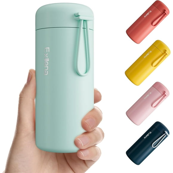 shiyou-Small Water Bottle 10oz, Small Insulated Water Bottle for Hot&Cold Drinks, Small Thermos with Carry Handle - 100% Leakproof Perfect for School, Travel...(Mint)
