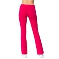 thumbnail image 4 of Women & Plus Workout Fitness Stretch Comfy Lounge Flare Slim Fit Yoga Pants, 4 of 5