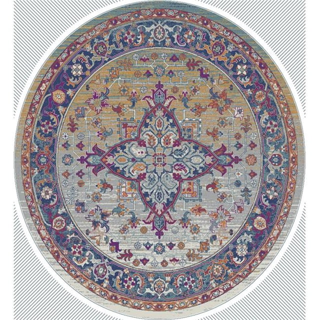 United Weavers Bali Komoto Multi Round Rug Round