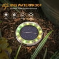 thumbnail image 3 of Solar Ground Lights, Outdoor 12 LED Solar Lights, Waterproof Auto On/Off Yard Ground Light, 3 of 7