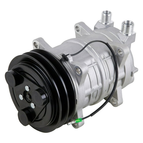 AC Compressor & 135mm Double V-Belt A/C Clutch Replaces Diesel Kiki TM-15 488-45021 12v Tama Seltec Zexel Valeo - BuyAutoParts