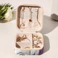 thumbnail image 6 of Rhino Square Jewelry Box Organizer Display Case Necklace Bracelet Earring Holder Travel Portable Decorative Stand Storage Box for Rings Earrings Necklaces Bracelets - Girls Women Gift, 6 of 6
