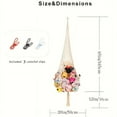 thumbnail image 2 of Novel Stuffed Animal Net Or Hammock Macrame Plush Toy Display One Hook Only, 2 of 4