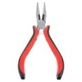 thumbnail image 1 of Mini Aguja Punta Pinzas 4.5 Pulgadas Dentado Precisión Pinzas con Plástico Mango para Bricolaje Artesanía Joyería Fabricación, 1 of 7